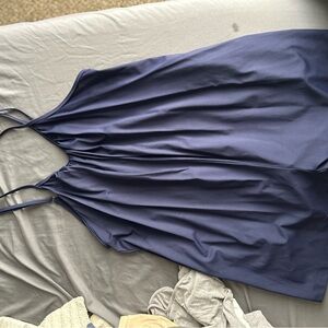 Elegant Navy Blue Sleeveless Jumper